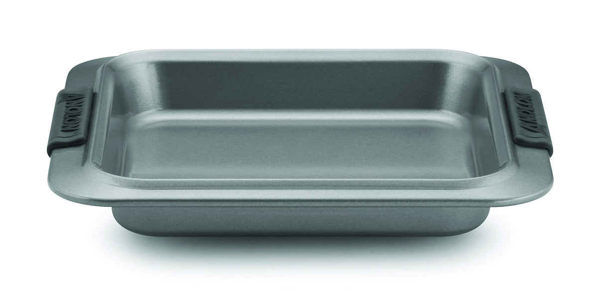 Anolon Advanced Nonstick Baking Pan / Nonstick Cake Pan Square - 9 Inch Gray