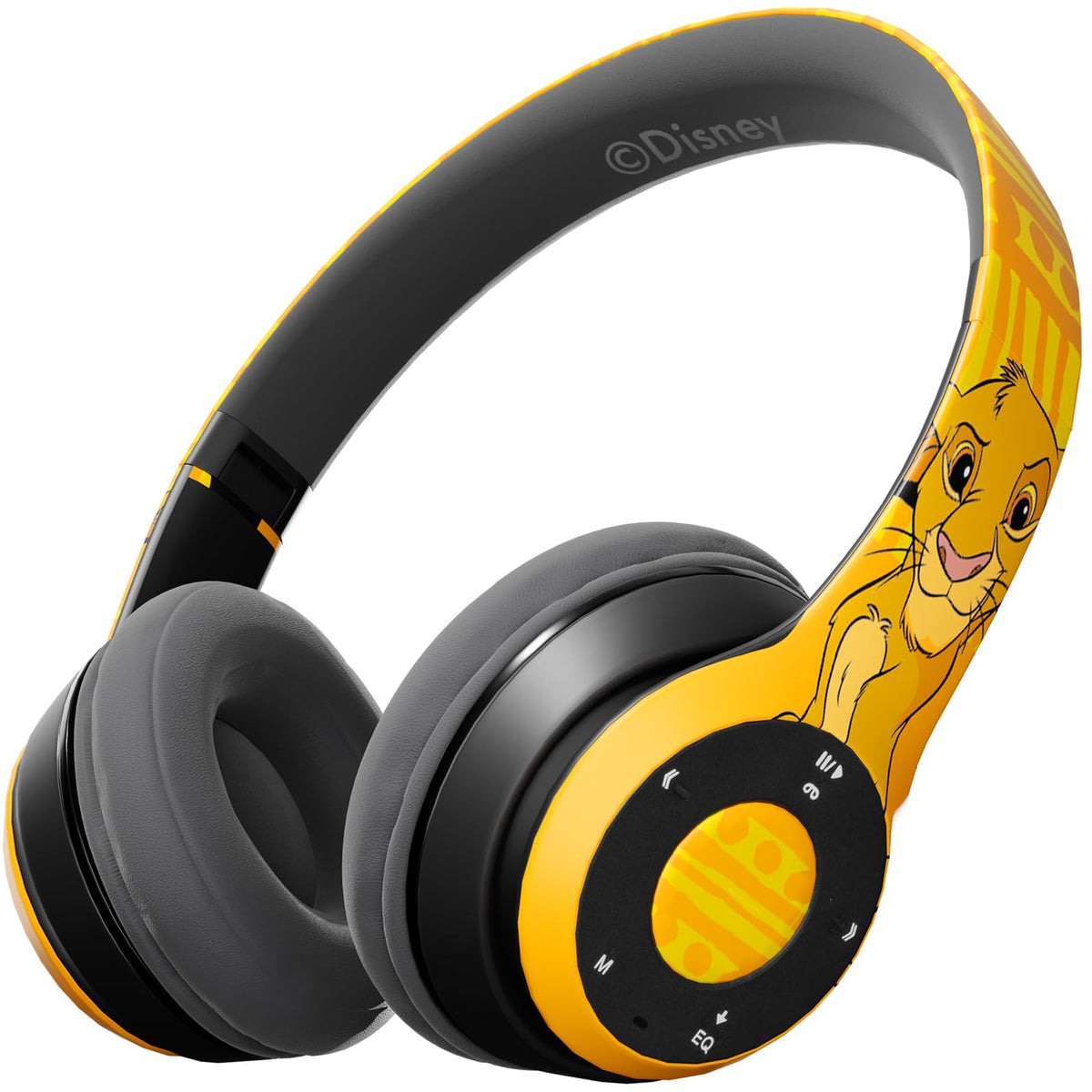 Disney Lion King Bluetooth Headphones Over The Ear- Simba Bluetooth Wireless Headset with Built in Mic and Up to 15 Hrs Playtime - Lion King Gifts for Women Men All Fans of Lion King Stuff (Simba)