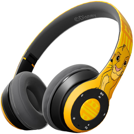 Disney Lion King Bluetooth Headphones Over The Ear- Simba Bluetooth Wireless Headset with Built in Mic and Up to 15 Hrs Playtime - Lion King Gifts for Women Men All Fans of Lion King Stuff (Simba)